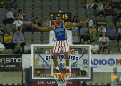 Espectáculo de los Harlem Globetrotters en el palacio de los deportes de Granada