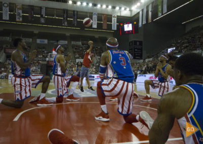 Espectáculo de los Harlem Globetrotters en el palacio de los deportes de Granada