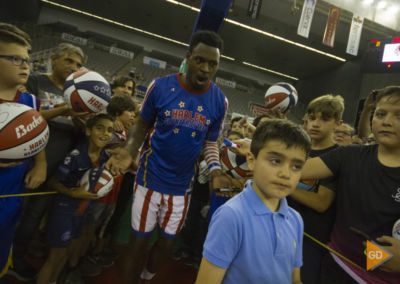 Espectáculo de los Harlem Globetrotters en el palacio de los deportes de Granada