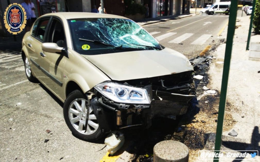 accidente coche granada