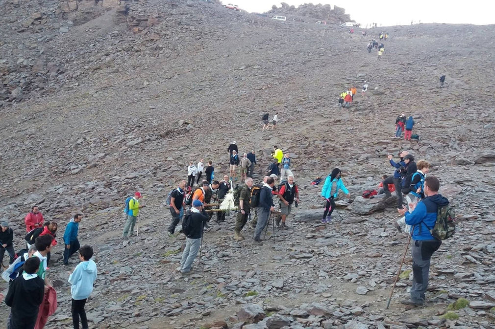 Romería en Monachil en honor a la Virgen de las Nieves