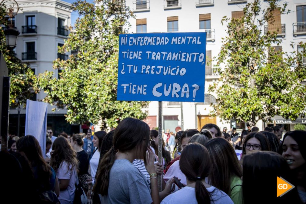 concentracion en Granada por el dia mundial de los enfermos de salud mental