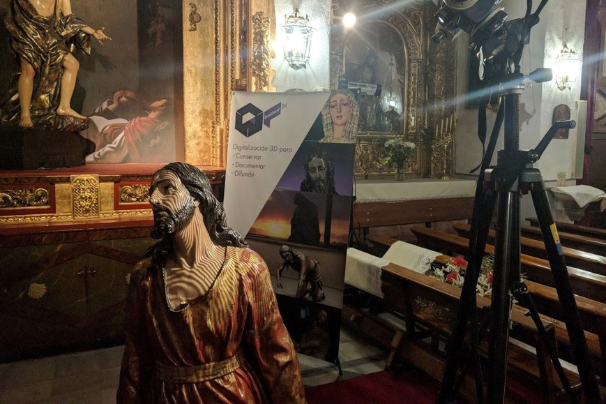 Granada.- Presentada la versión informática en 3D del Señor de la Oración en el Huerto, que facilitará su conservación