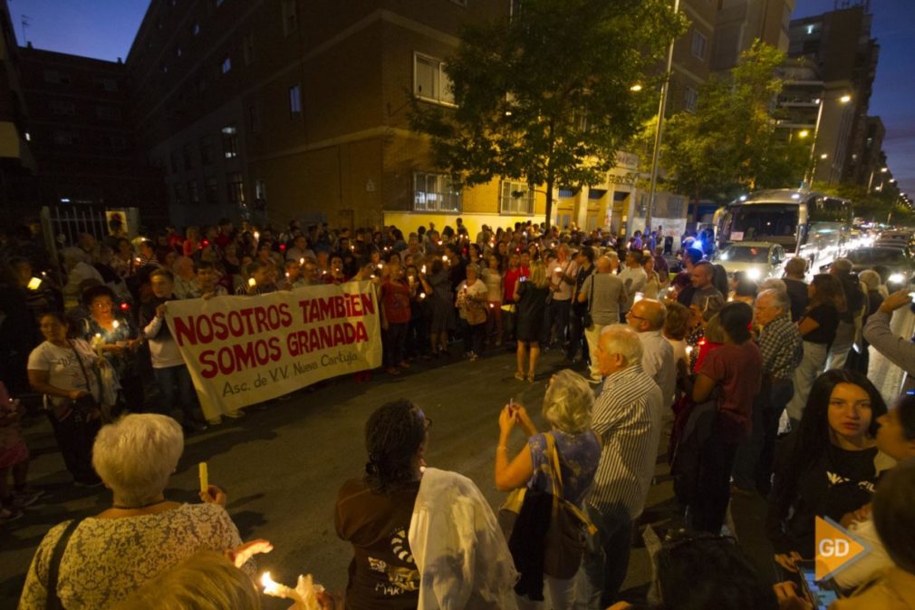 protesta por los cortes de luz en la zona norte de Granada
