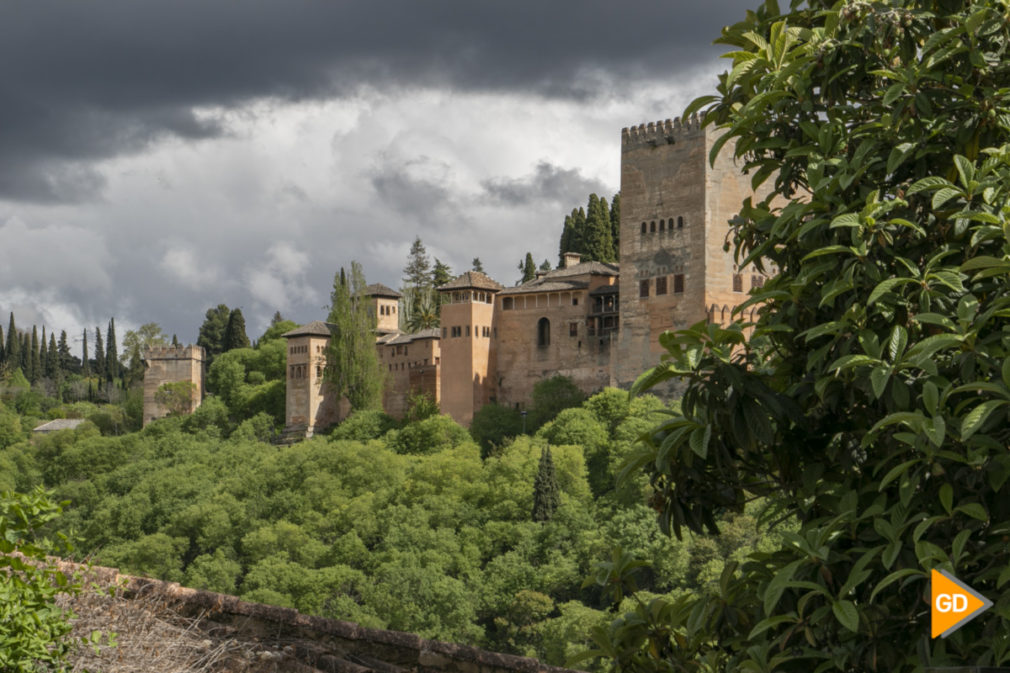 Alhambra niebla primavera tiempo nubes_
