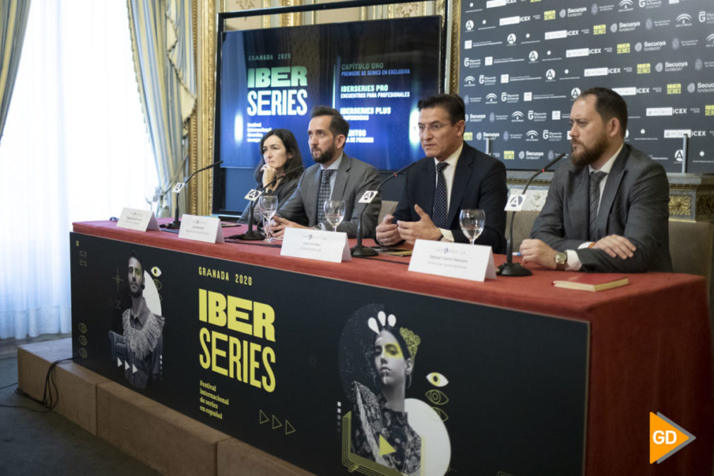 Presentación del festival Iberseries en la casa de America en Madrid