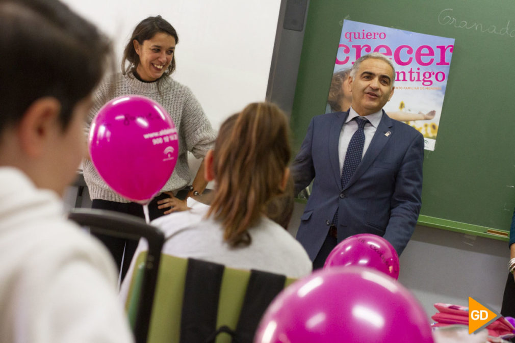 Visita del delegado de educacion al colegio Inmaculada del Triunfo