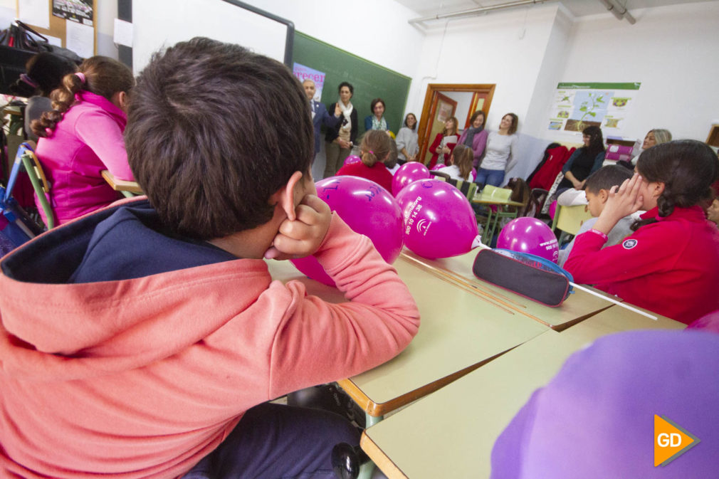 Visita del delegado de educacion al colegio Inmaculada del Triunfo