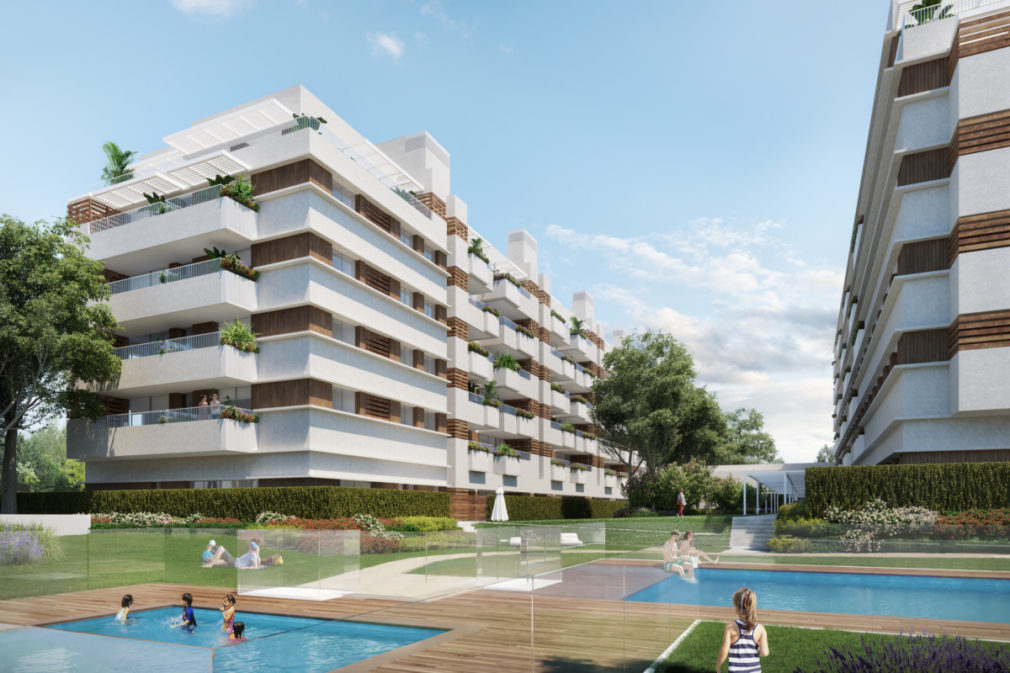 Así será la promoción de viviendas Taracea que AEDAS Homes impulsa en Granada.