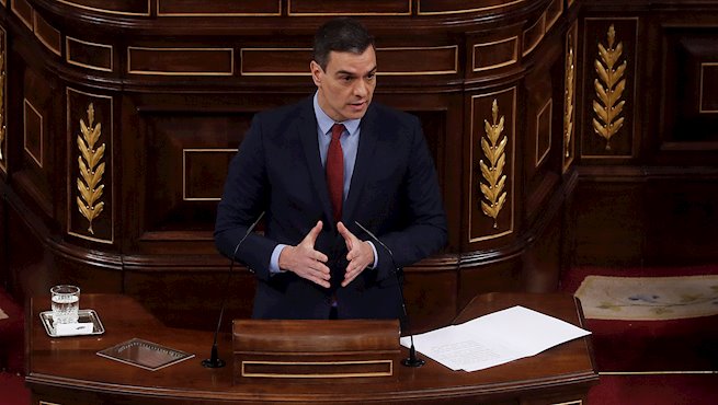 Pedro Sanchez en el Congreso 220420- Foto Pool