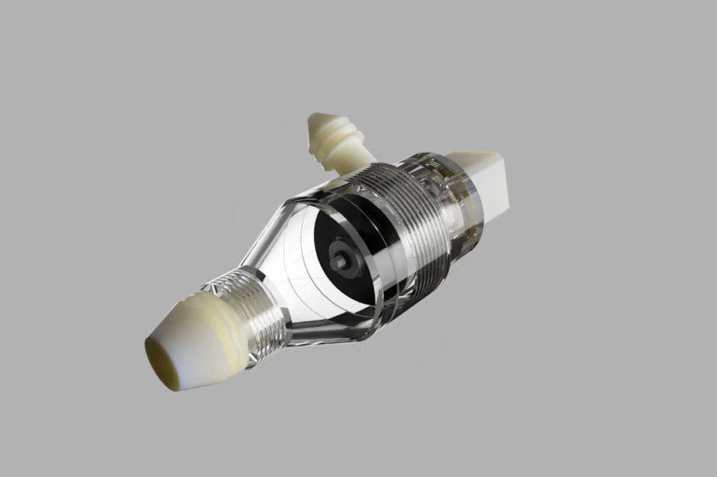 prototipo de válvula respirador diseñado en la Universidad de Granada