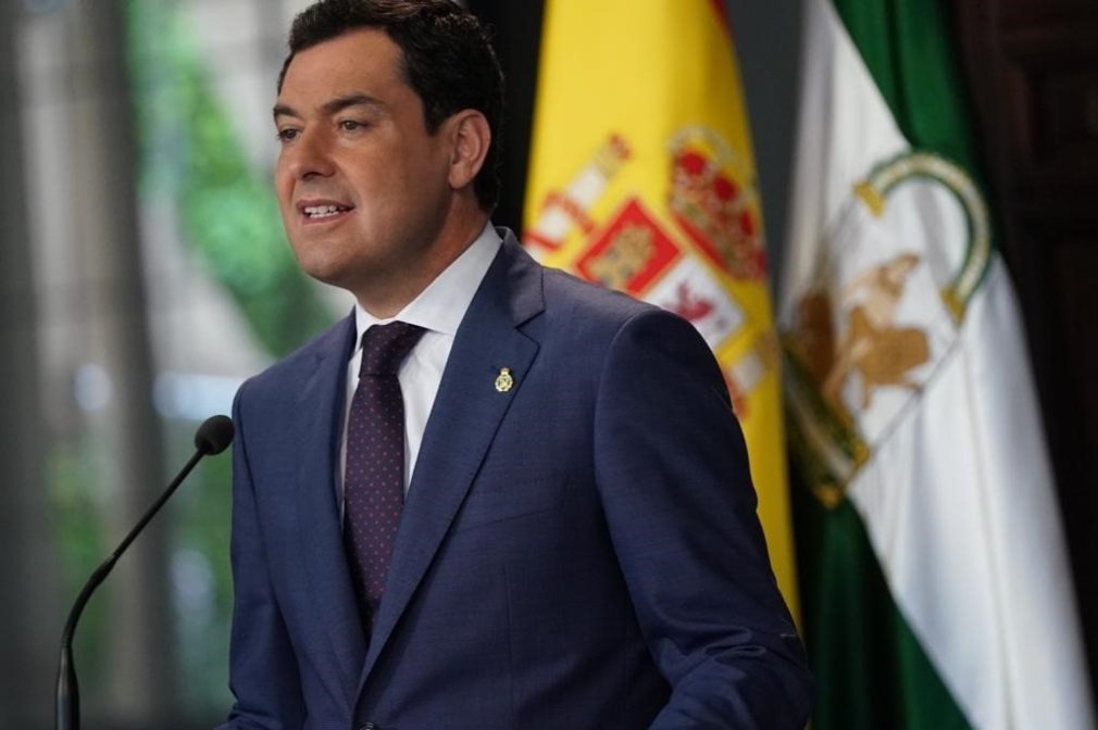 El presidente de la Junta de Andalucía, Juanma Moreno