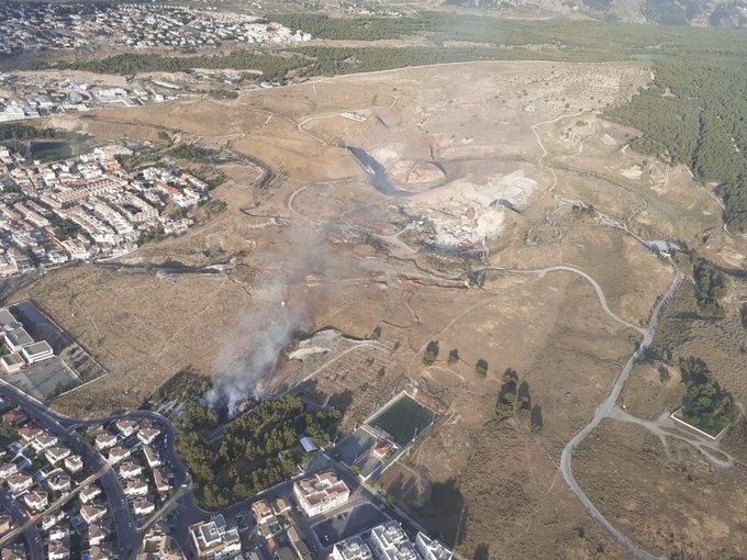 incendio la zubia paraje canteras de cajar la zubia