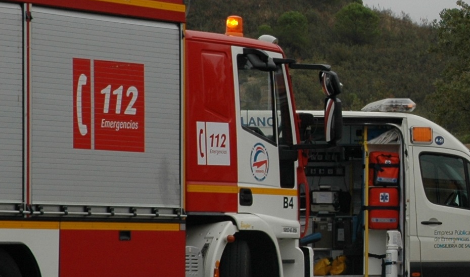 vehiculo de bomberos 112