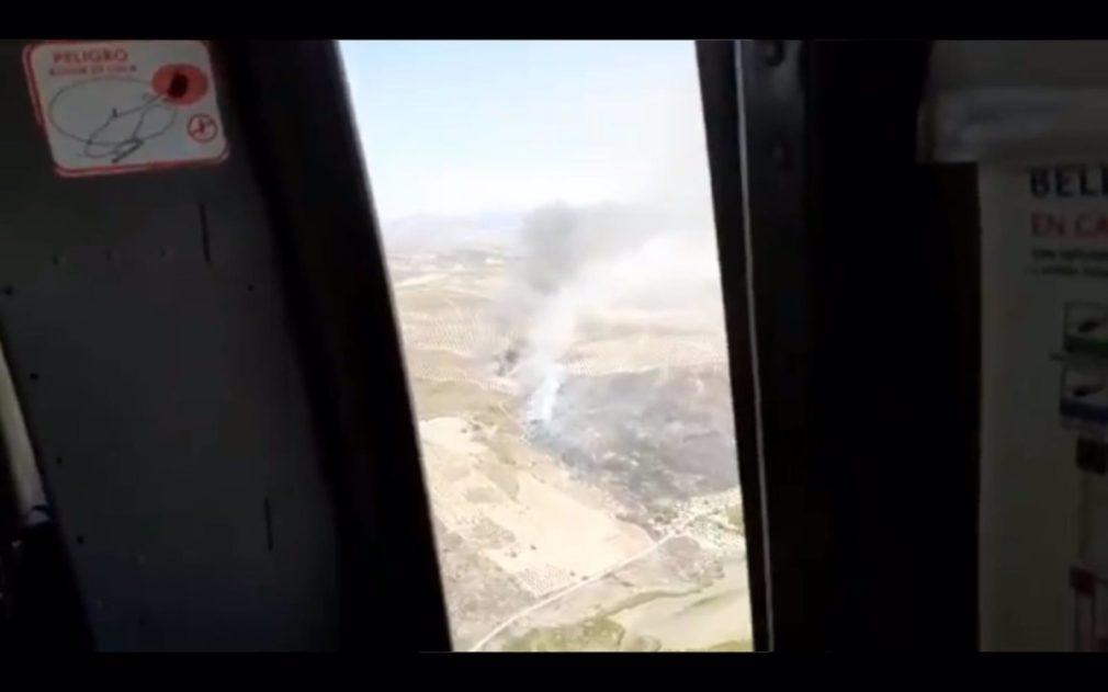 Granada.- Incendios.- Extinguido el incendio forestal de Alhama, antes Arenas del Rey, tras calcinar 27 hectáreas