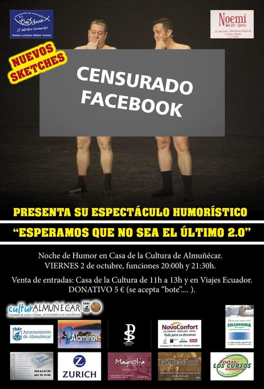 CENSURADO EN FACEBOOK VIERNES 2 OCTUBRE 2020