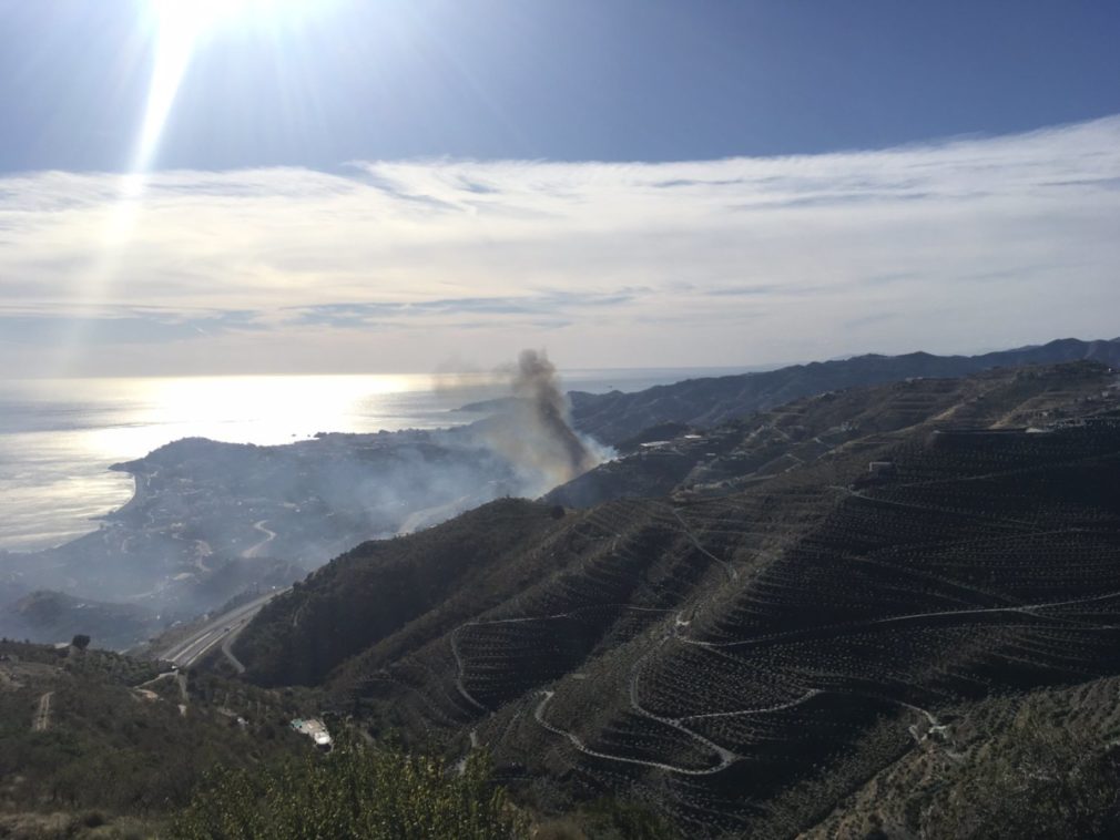 Incendio Loma Gato Almuñecar