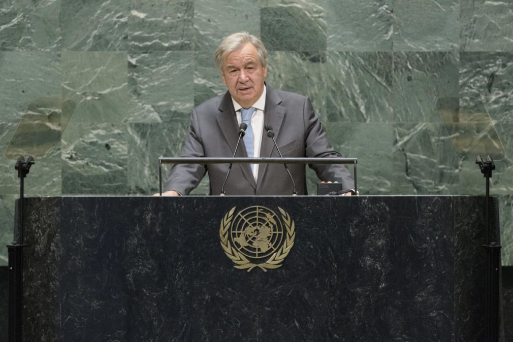 secretario general de la ONO Antonio António Guterres