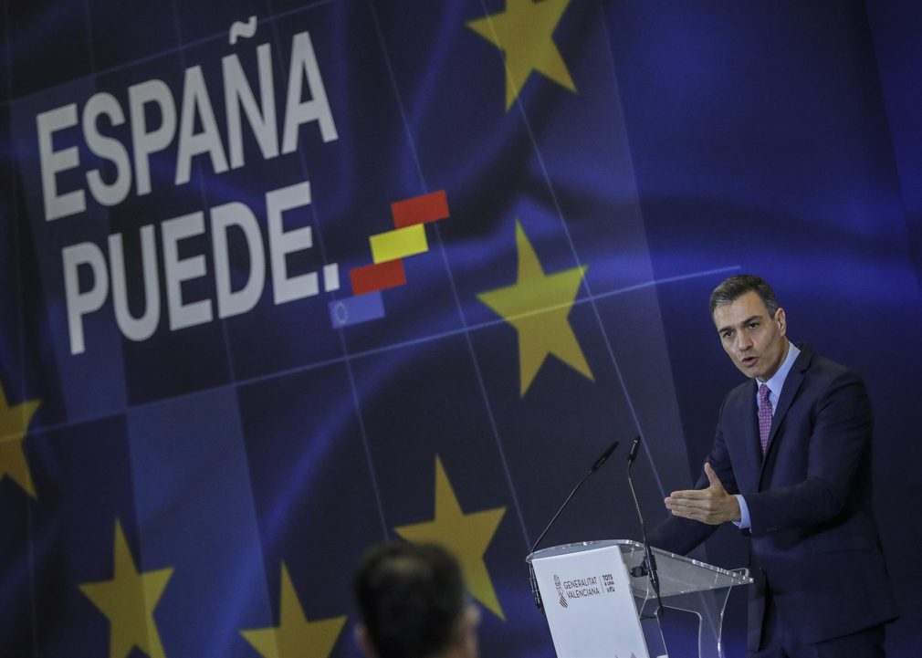 Pedro Sánchez acto de presentación del Plan de Recuperación, Transformación y Resiliencia de la Economía Española