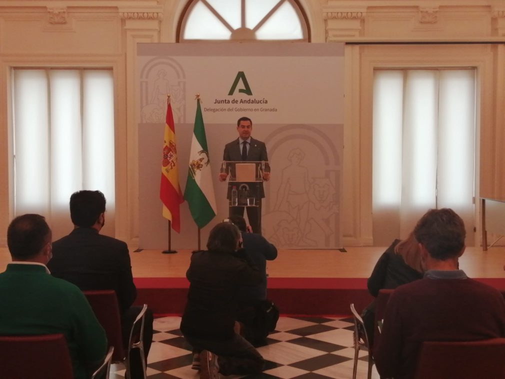 rueda de prensa granada juanma moreno