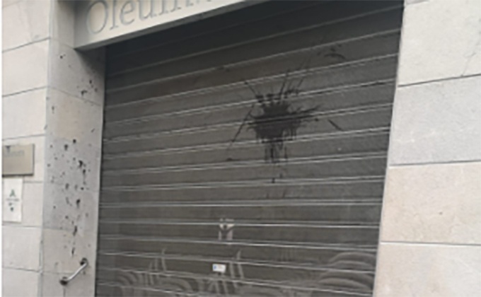 restaurante oleum ataque vandalismo