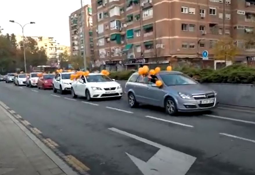 Caravana de Coches contra La Ley Celaa Granada