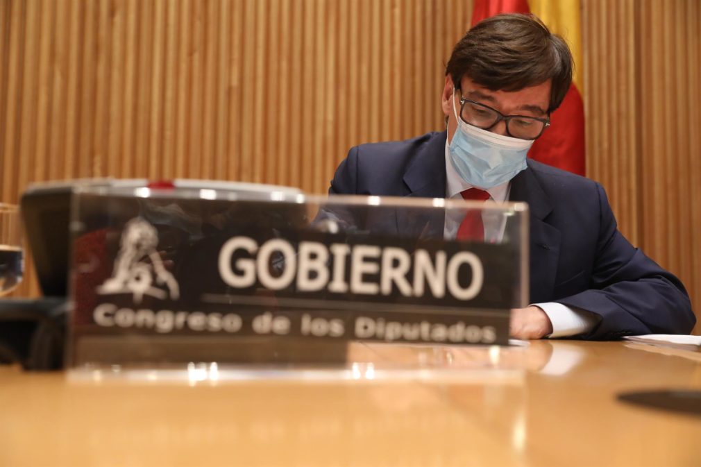 El ministro de Sanidad, Salvador Illa, durante la Comisión de Sanidad y Consumo del Congreso de los Diputados, en Madrid Pool - Archivo
