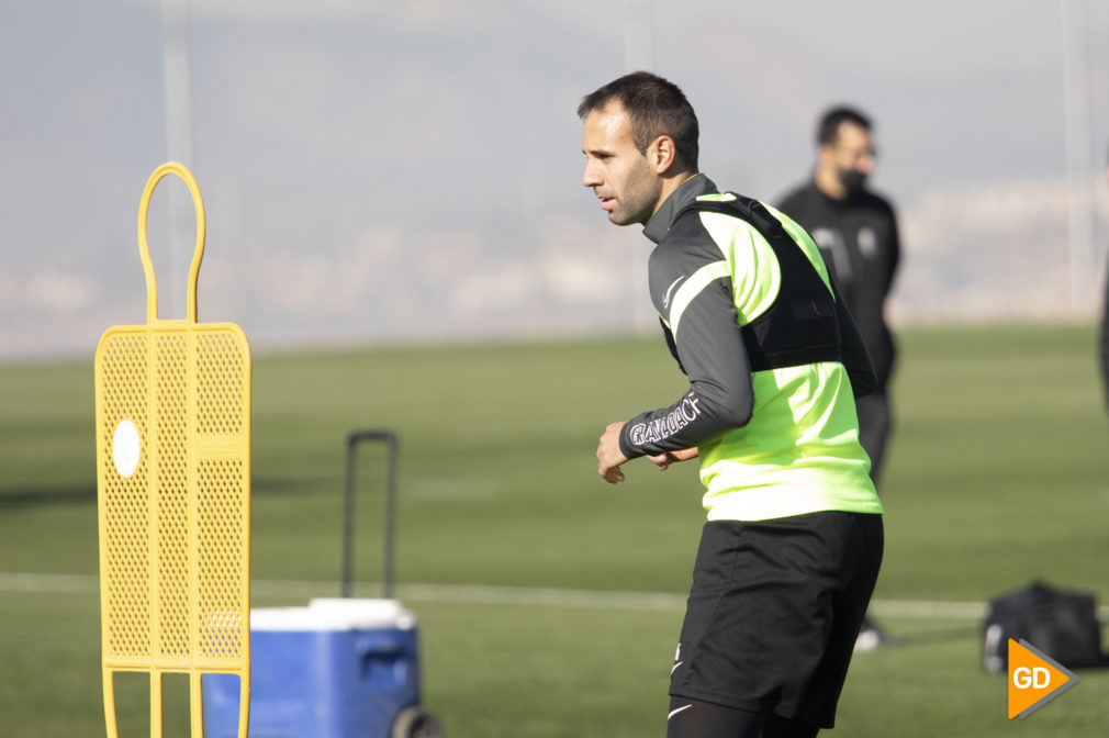 Entrenamiento del Granada previo al partido de Europa League frente al PSV