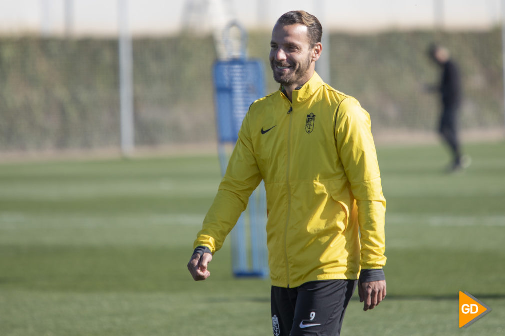 Entrenamiento del Granada previo al partido de Europa League frente al PSV