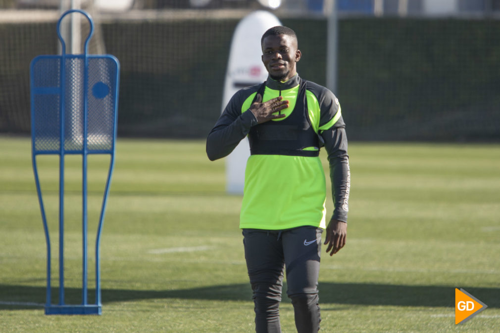 Entrenamiento del Granada previo al partido de Europa League frente al PSV