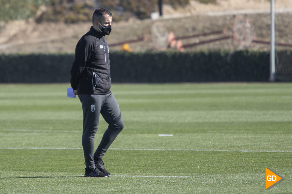 Entrenamiento del Granada previo al partido de Europa League frente al PSV