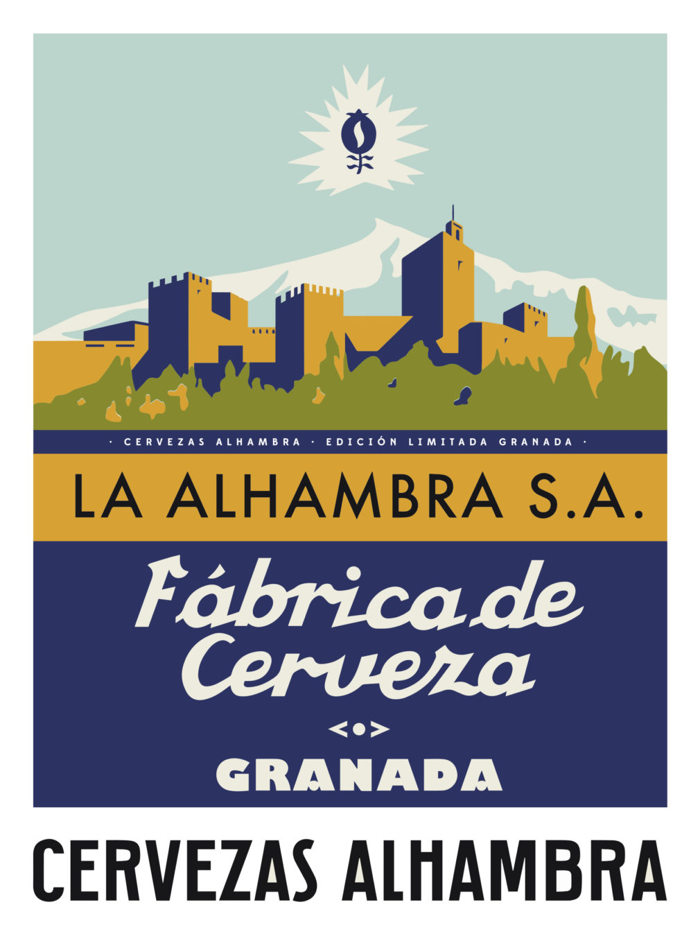Cervezas Alhambra vintage