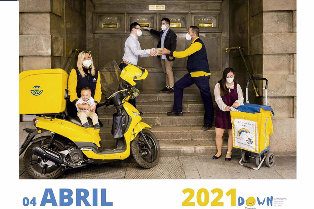 Granada.- Profesionales de Correos colaboran con el calendario solidario de la Asociación Síndrome de Down