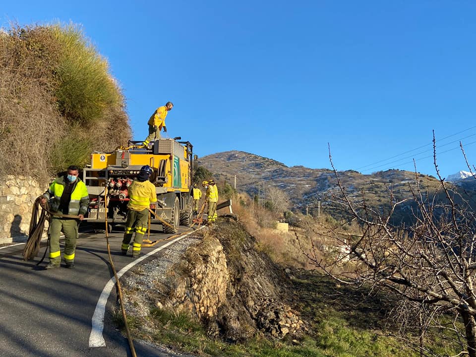 Incendio Güejar Sierra