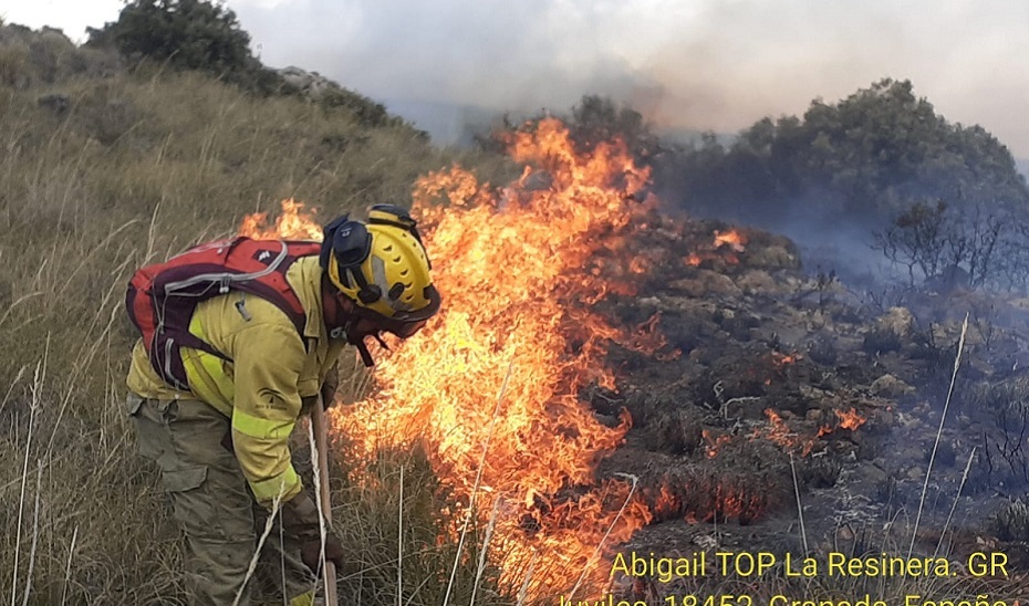 incendio forestal Juviles