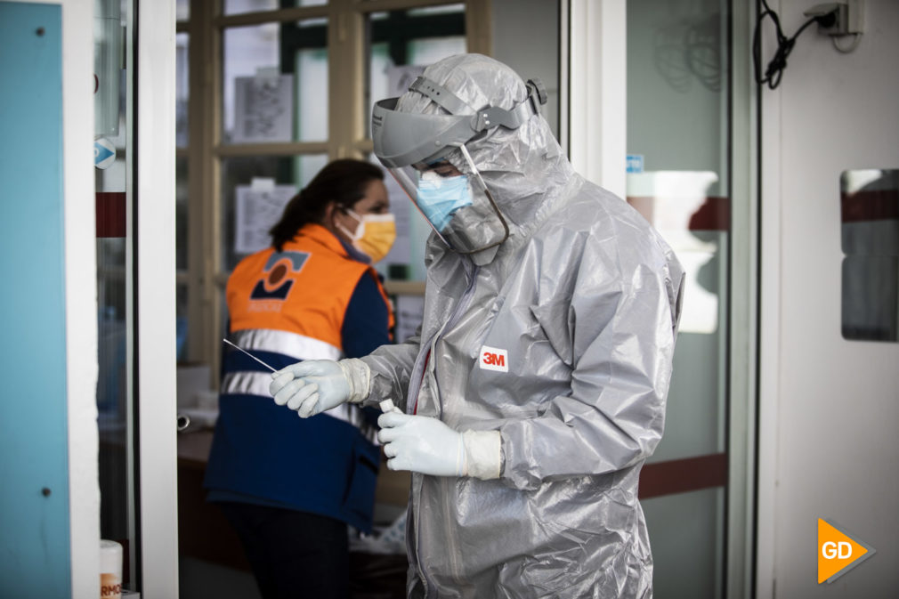 Pruebas PCR de Covid 19 en el Centro de salud Doctor Oloriz en Granada