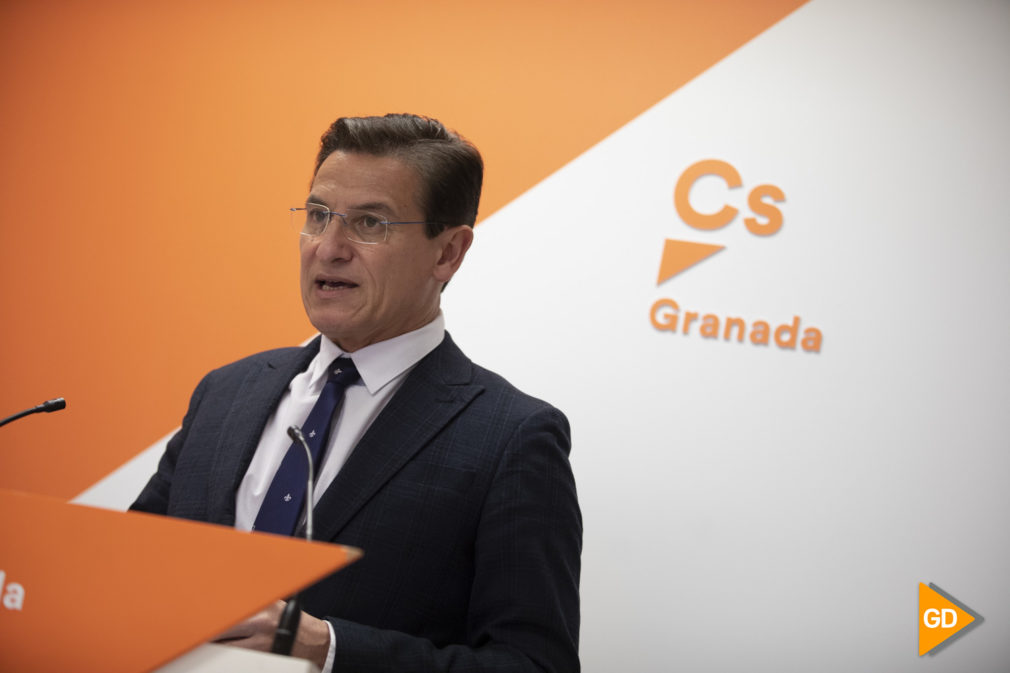 Rueda de prensa de Luis Salvador y Mar Sanchez en la sede de Ciudadanos en Granada