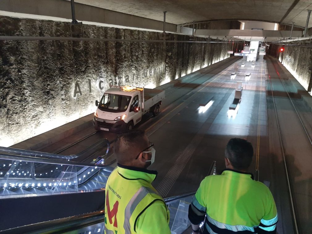 Inspección en el metro de granada tras los terremotos