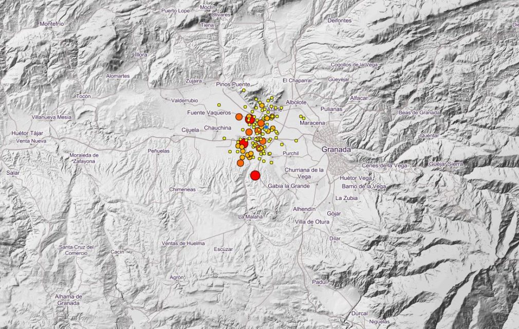 enjambre sismicos granada terremotos