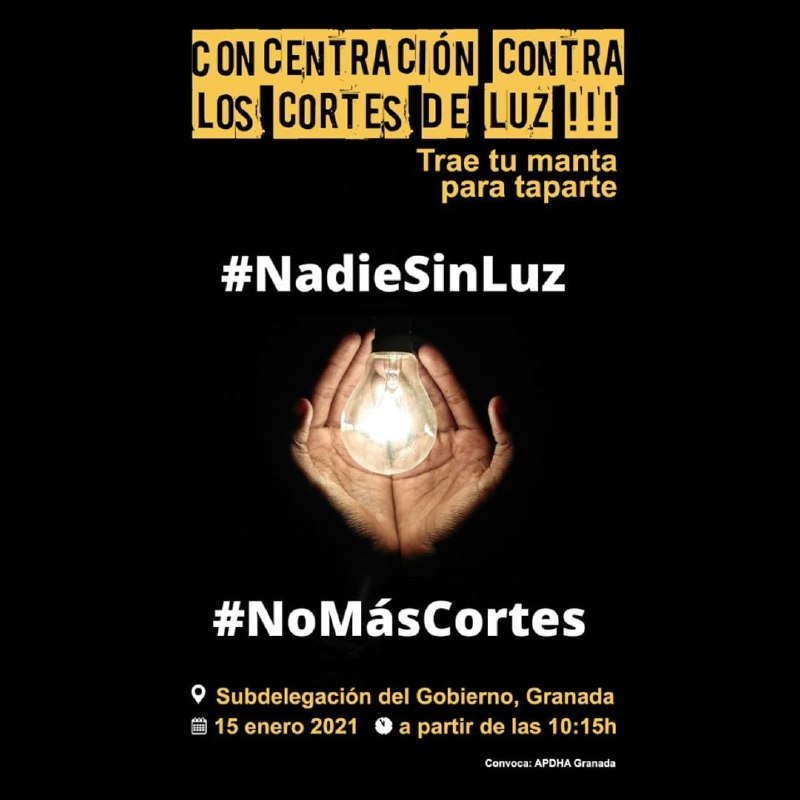 Cortes luz protesta