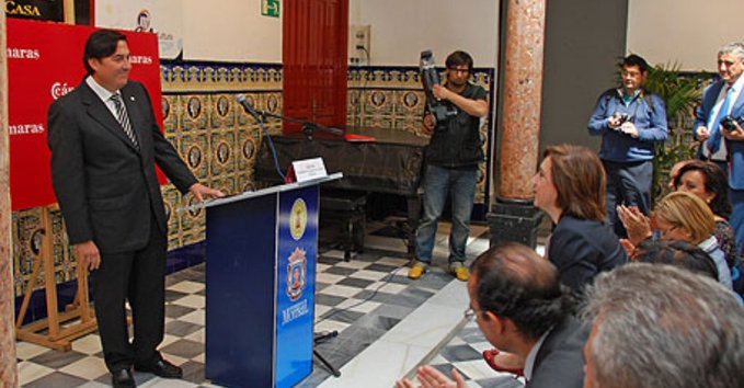 Ángel gijón durante un acto en Motril