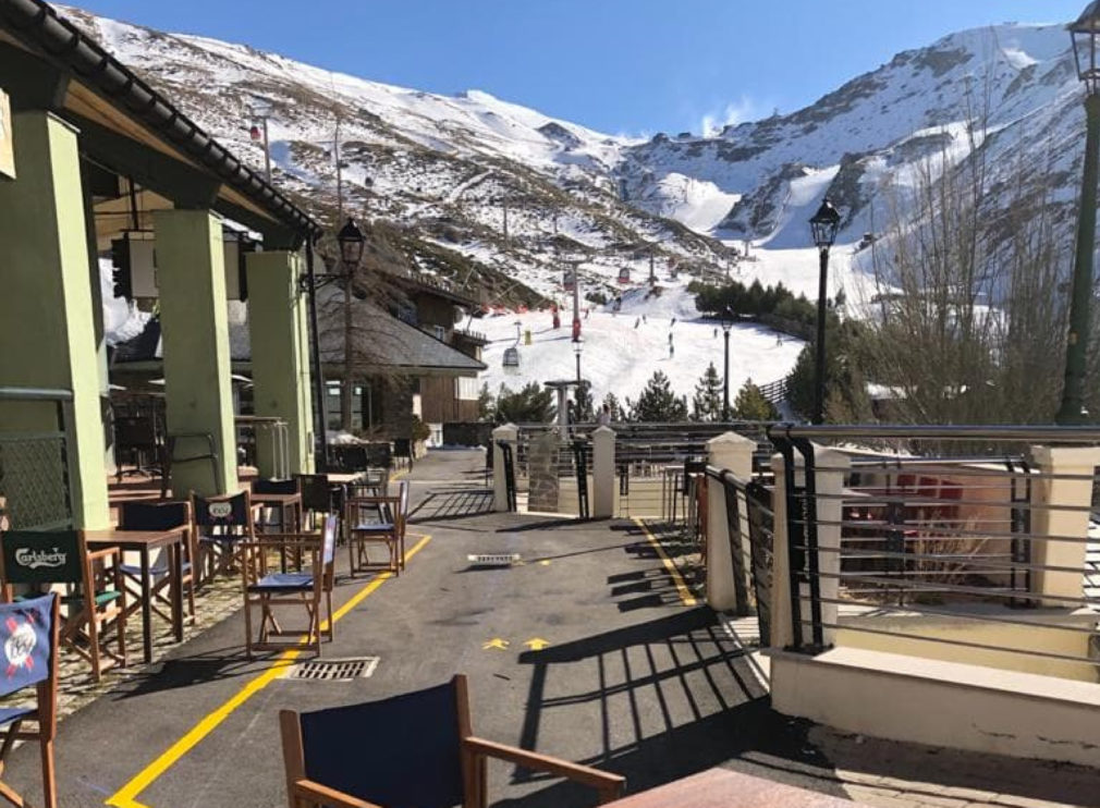 carriles señalizados en Sierra Nevada Ayuntamiento de Monachil