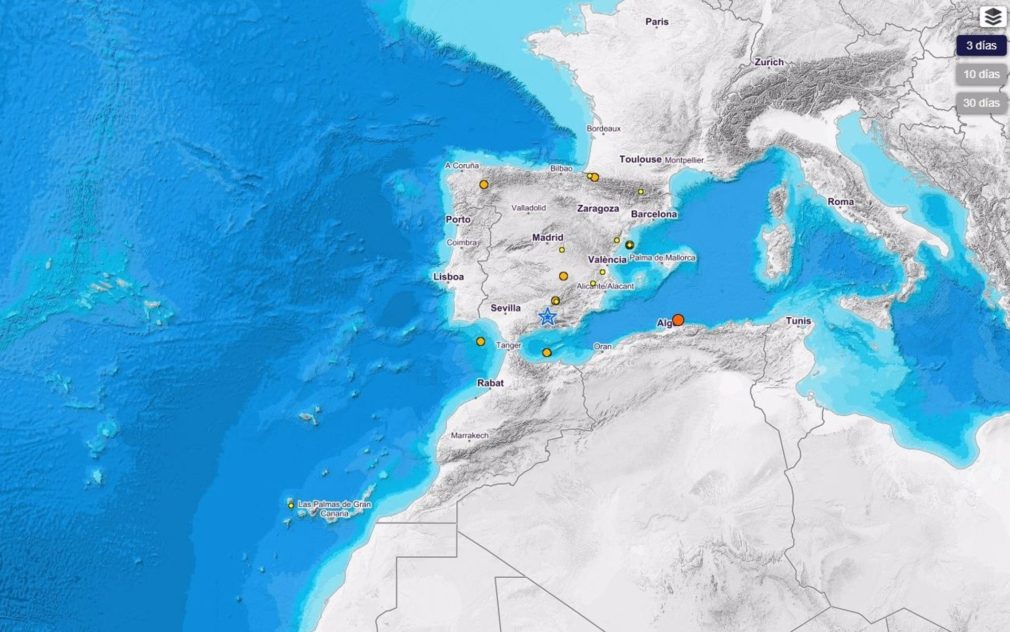 Granada.- Continúa la serie sísmica con nuevos terremotos de baja intensidad