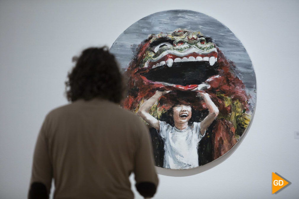 Exposición de los premios de creación artística en el palacio de los condes de Gabia en Granada