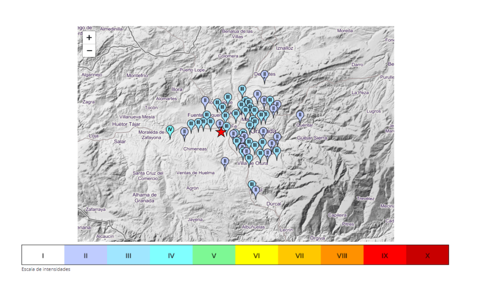 Terremoto Granada martes