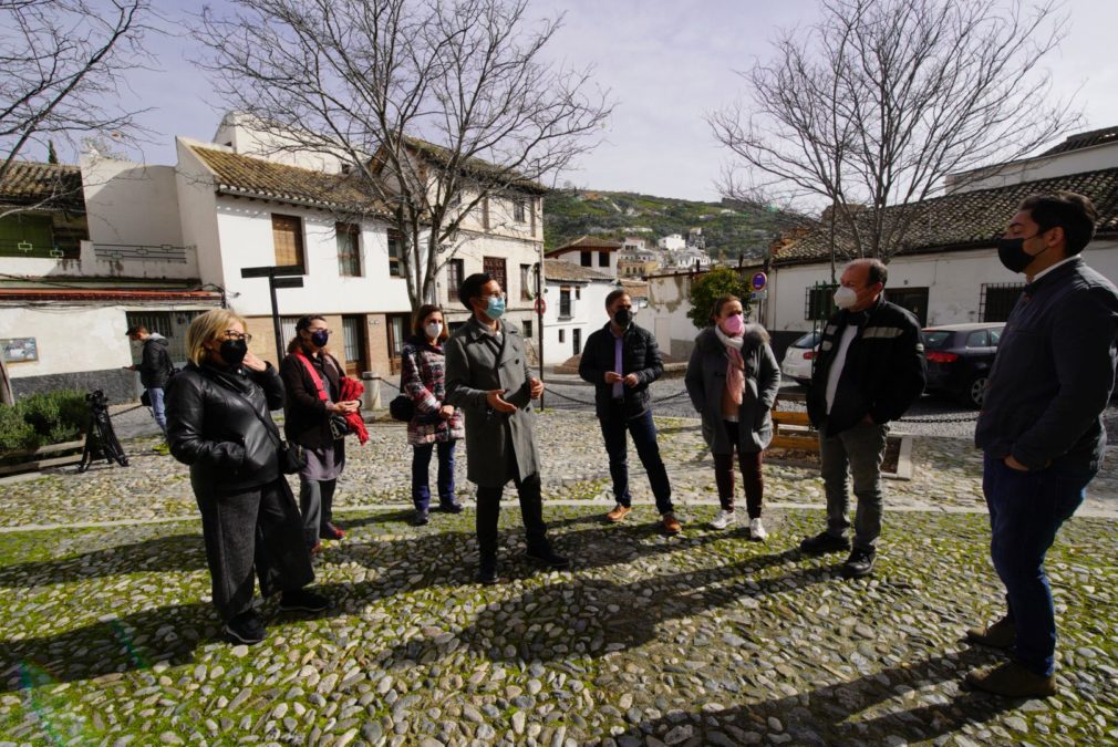 PSOE PACO CUENCA VISITA ALBAICIN