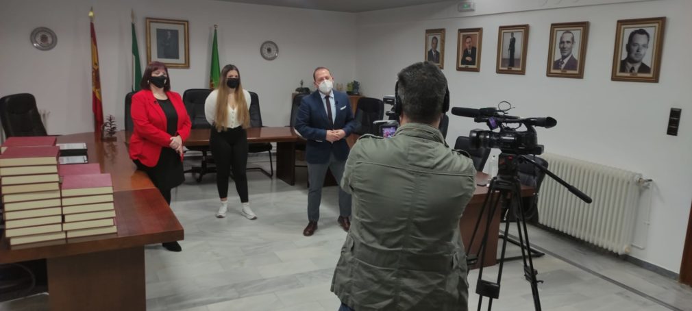 grabación del vídeo realizado por el Ayuntamiento de Cúllar Vega con motivo del Día de Andalucía