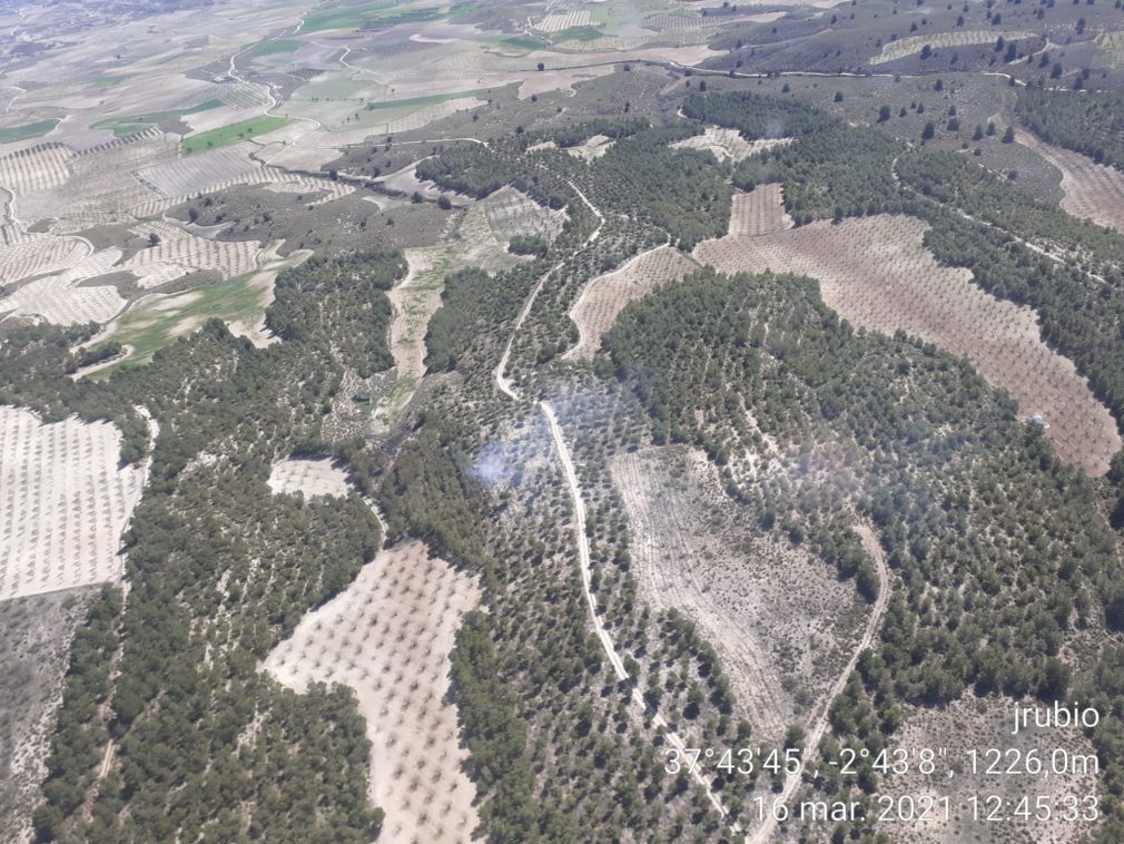 Incendio forestal Castilléjar