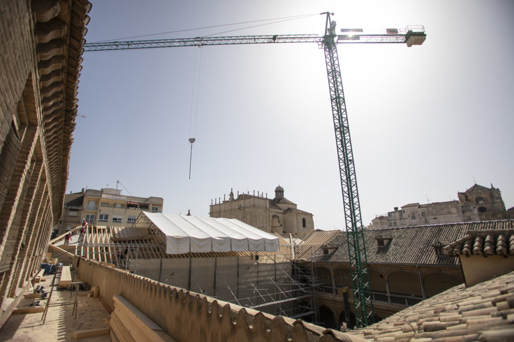 Obras de restauración del Hospital de San Juan de Dios en Granada