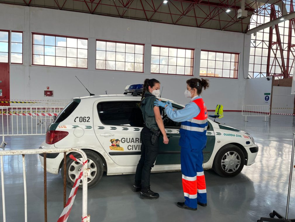 Vacunación Guardia Civil en Granada